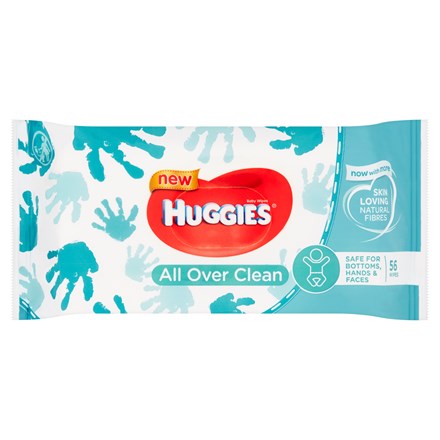 E-shop HUGGIES All Over Clean Detské vlhčené obrúsky 56 ks