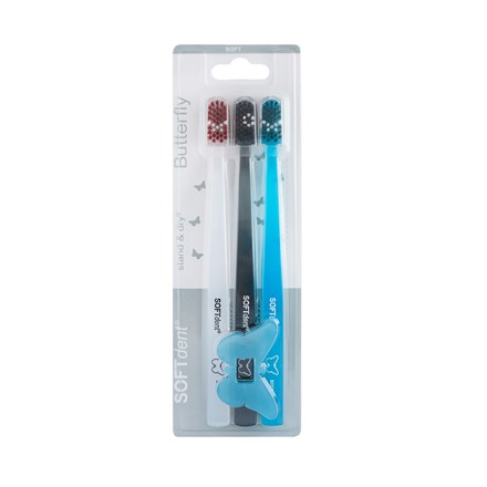 E-shop Butterfly Zubná kefka Soft 3 ks