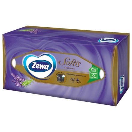 E-shop Zewa Softis perfume vreckovky mix 4vrstvové box 80 ks