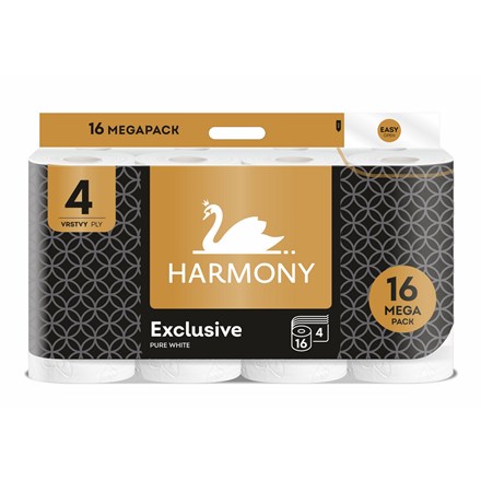 E-shop HARMONY Exclusive Toaletný papier 4vrstvový 17 m Pure White 16 ks