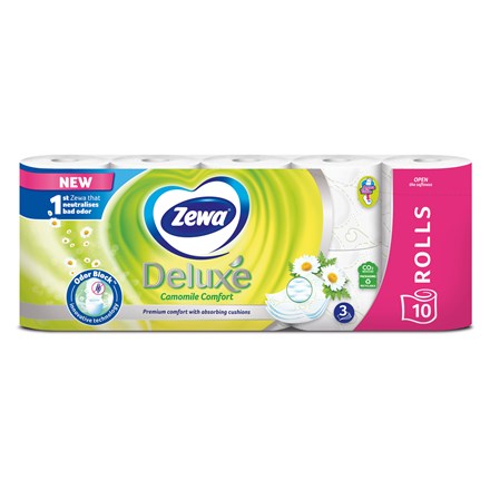 E-shop Zewa Deluxe Camomile Toaletný papier 19,3 m 3vrstvový 10 ks