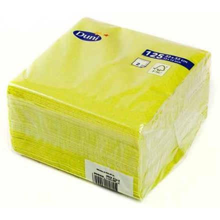 E-shop Duni Obrúsky 33 cm 2vrstvové kivi 125 ks