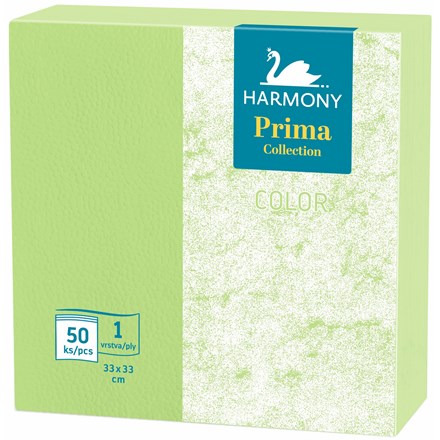 E-shop HARMONY Obrúsky 1vrstvové zelené 7 x 50 ks