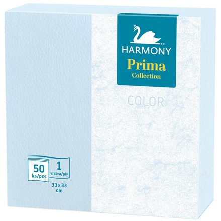 E-shop HARMONY Obrúsky 1vrstvové modré 7 x 50 ks
