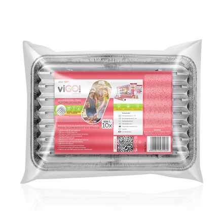 E-shop VIGO Grilovacie tácky 34 x 22,4 x 2,5 cm 10 ks