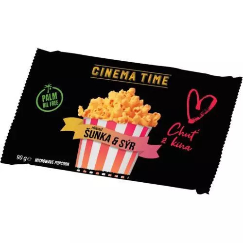 E-shop Cinema Time Popcorn šunka syr 12 x 90 g
