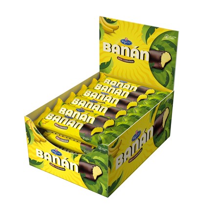 E-shop Figaro Želé v čokoláde banán 35 x 40 g
