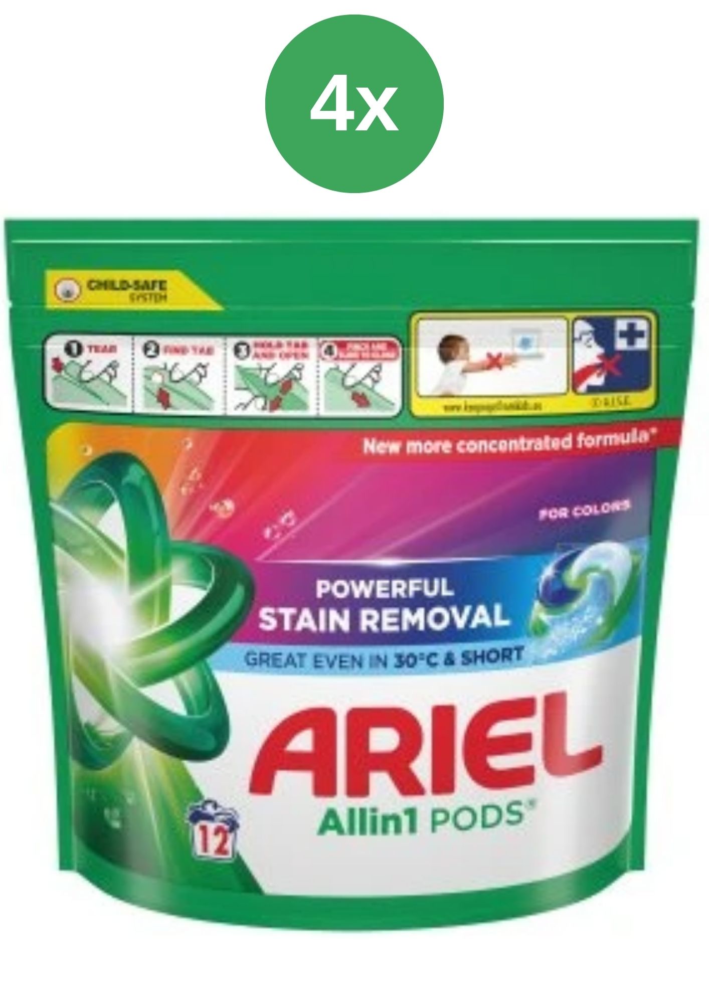 E-shop Ariel vreciek 4x(12PD/bal) Color