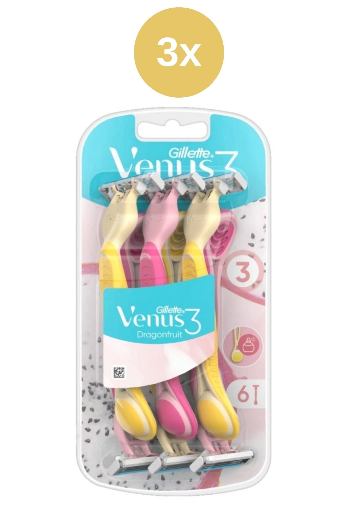 E-shop Venus 3 - jednorazové holítka Dragonfruit 3x6ks