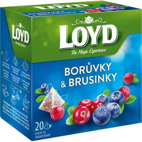 E-shop Loyd Tea pyramída čučoriedky + brusnica 40g