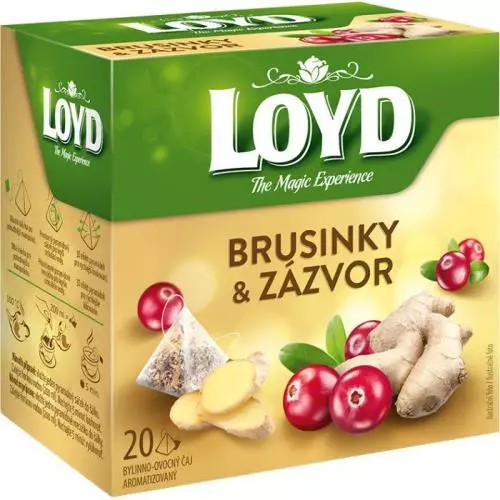 E-shop Loyd Tea pyramída brusnice + zázvor 40g