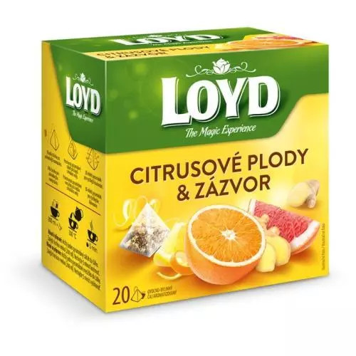 E-shop Loyd Tea pyramída citrusové plody + zázvor 40g