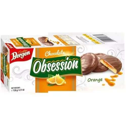 E-shop Bergen Obsession cookies orange 128g