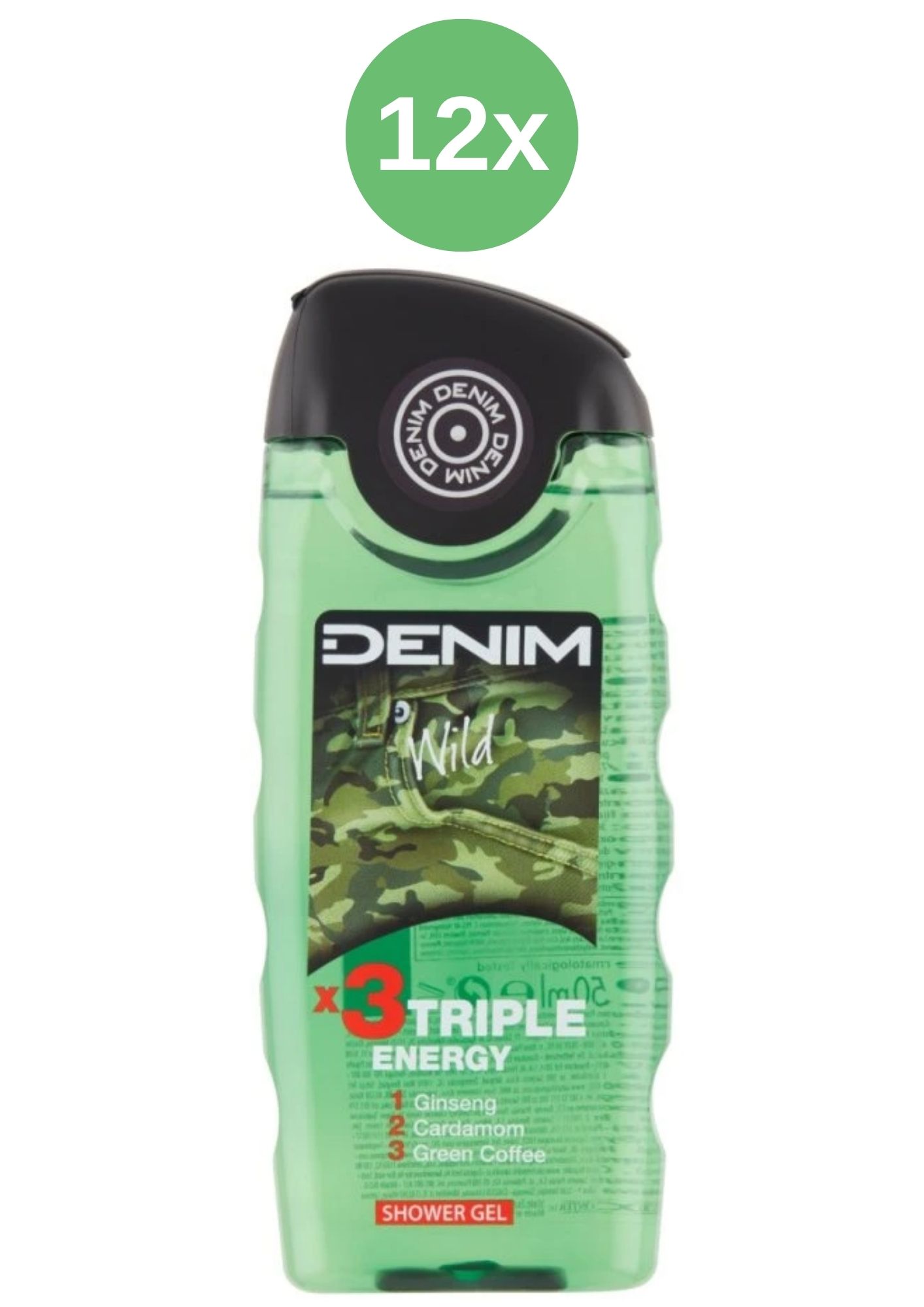 E-shop Denim Wild sprchový gél 12x250 ml