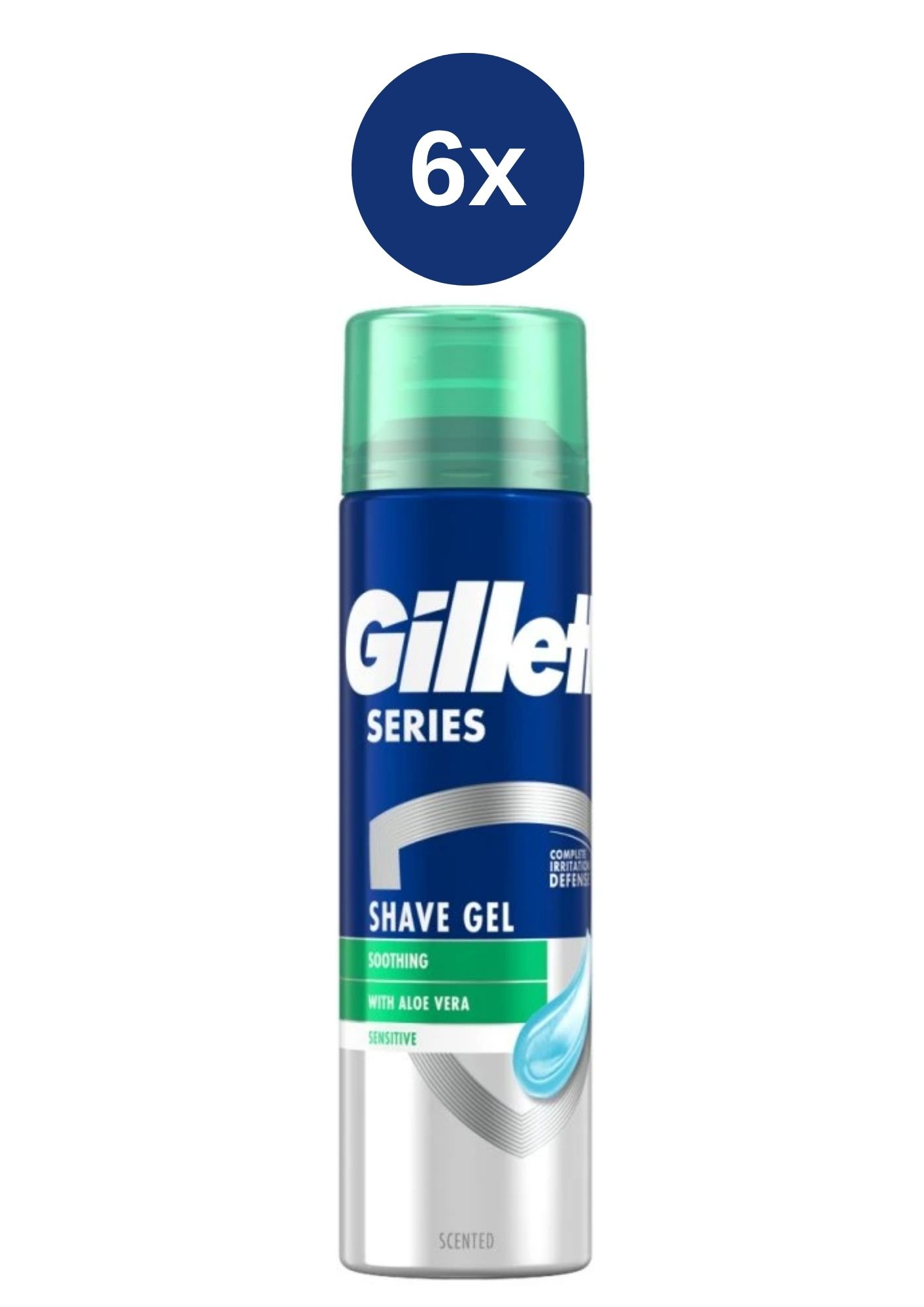 E-shop Gillette gél na holenie 6x200ml Series - Sensitive