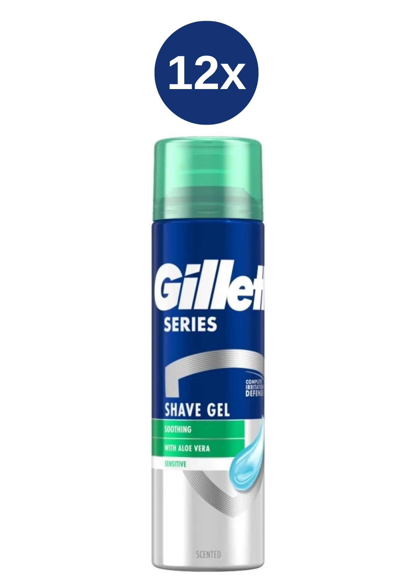 E-shop Gillette gél na holenie 12x200ml Series - Sensitive