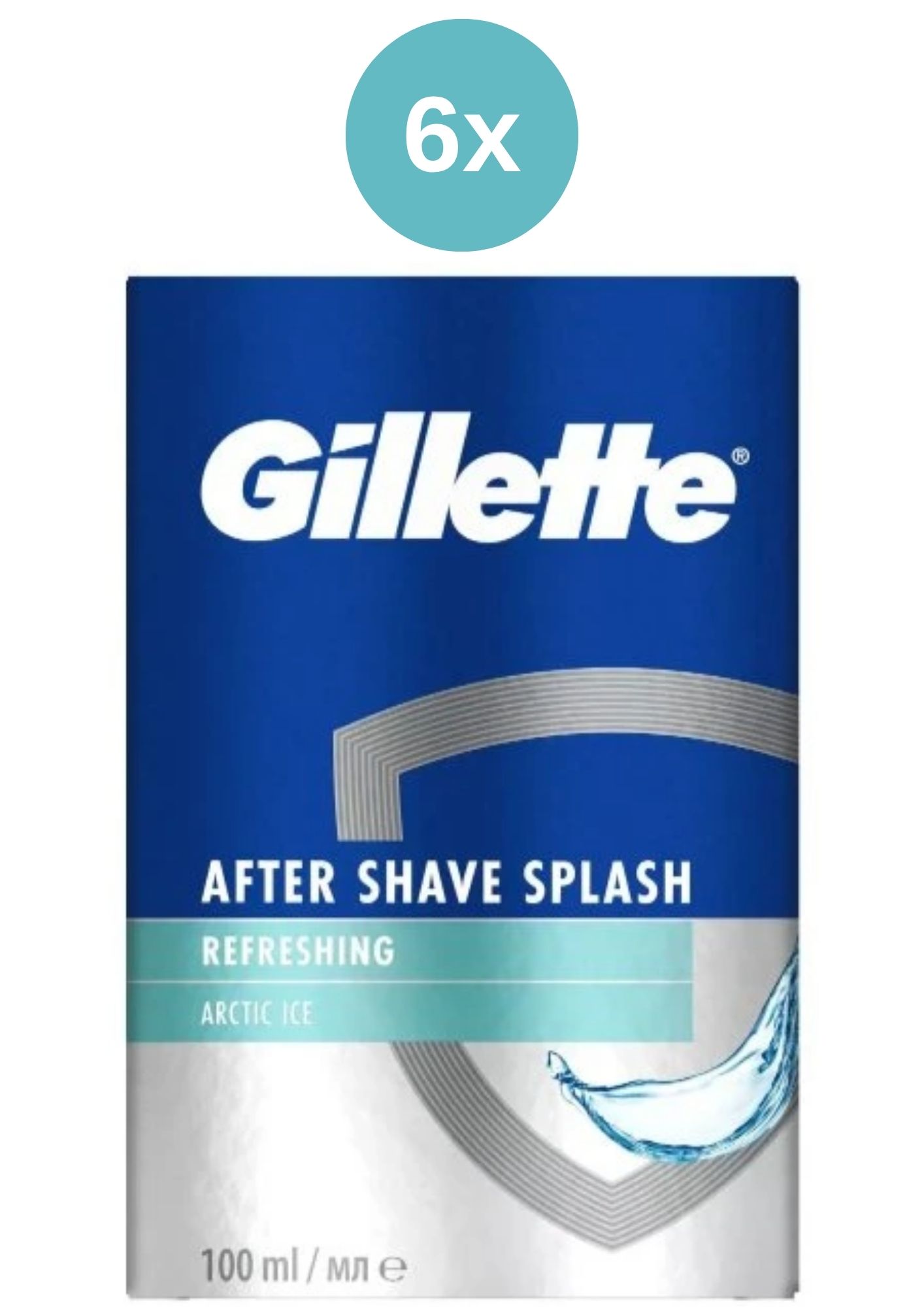 E-shop Gillette Arctic Ice Chladivá voda po holení 6x100 ml