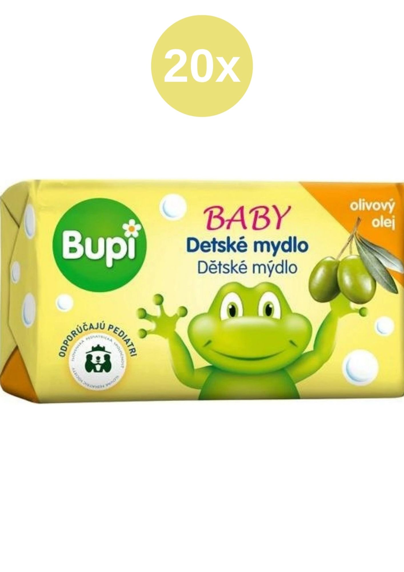 E-shop Bupi Baby mydlo s olivovým olejom 20x100 g