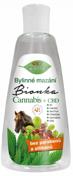 E-shop BIONE Bylinné mazanie Bionka Cannabis + CBD 200 ml