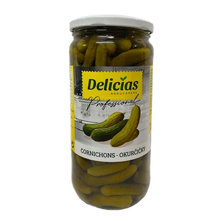 E-shop Delicias Uhorky Cornichons 370 g
