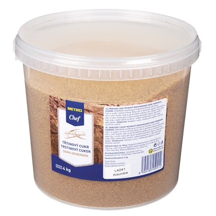 E-shop METRO Chef Dark Demerara Cukor trstinový 4 kg
