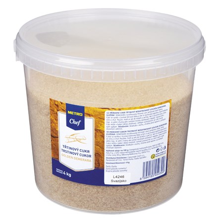 E-shop METRO Chef Golden Demerara Cukor trstinový 4 kg