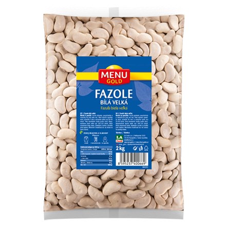 E-shop MENU GOLD Fazuľa biela veľká 2 kg