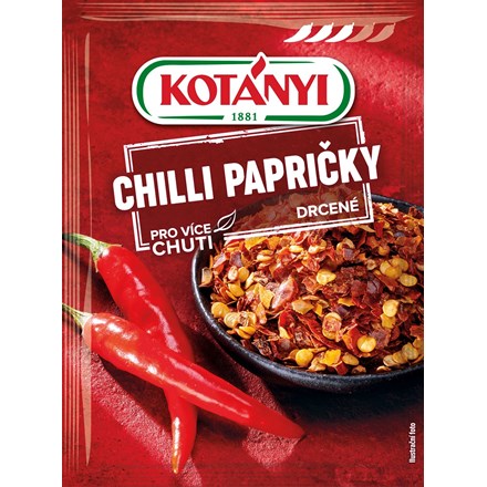 E-shop KOTÁNYI Chilli papričky drvené 5 x 8 g