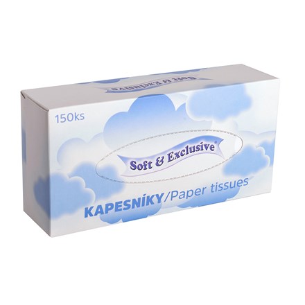 E-shop Vreckovky papierové Soft 2vrstvové 3 x (3 x 150 ks)