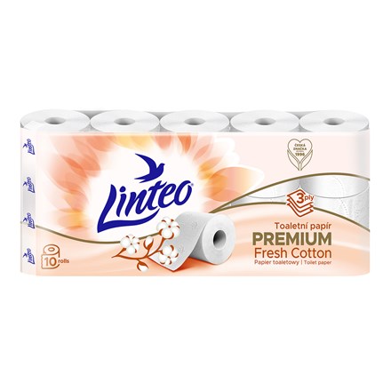 E-shop Linteo Cotton Toaletný papier 3vrstvový 15 m 10 ks