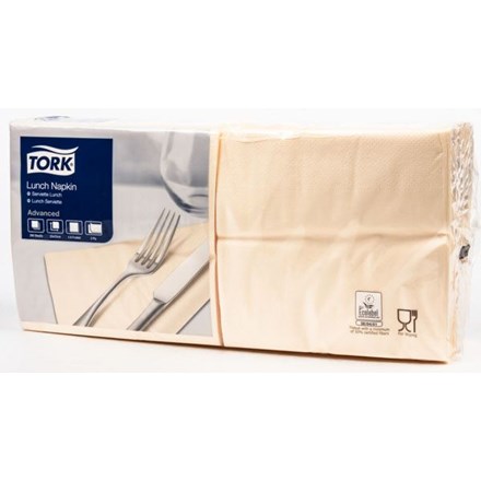 E-shop TORK Obrúsky 33 x 33 cm 2vrstvové slonová kosť 200 ks