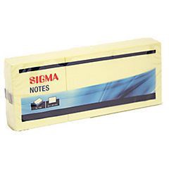 E-shop SIGMA Bloček 50 x 40 mm žltý 6 ks