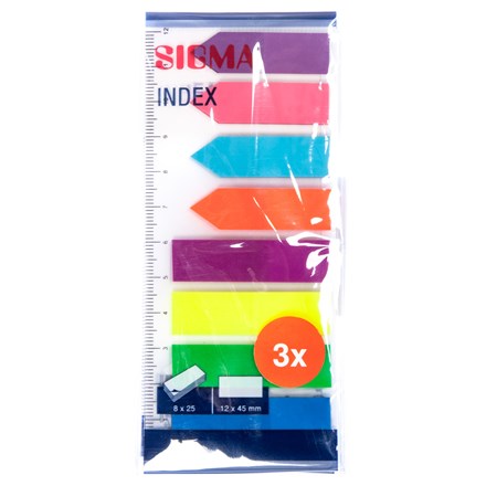 E-shop SIGMA Index samolepiaci 12 x 45 mm 3 ks