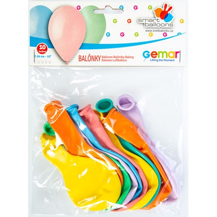 E-shop SMARTBALLOONS Balónik 26 cm Mix pastel 10 ks