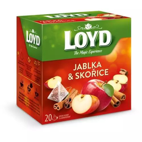 E-shop Loyd Tea pyramída jablko + škorica 45g