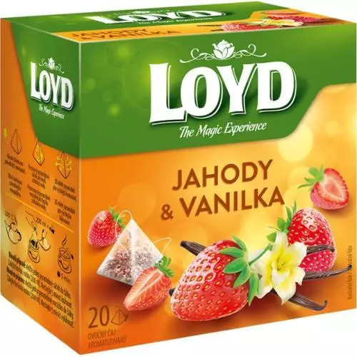 E-shop Loyd Tea pyramída jahody + vanilka 40g