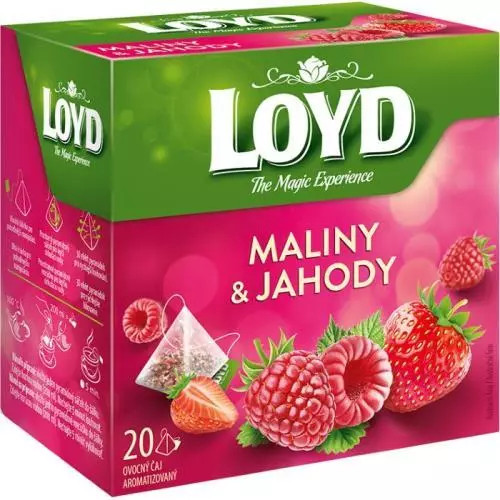 E-shop Loyd Tea pyramída maliny +jahody 40g