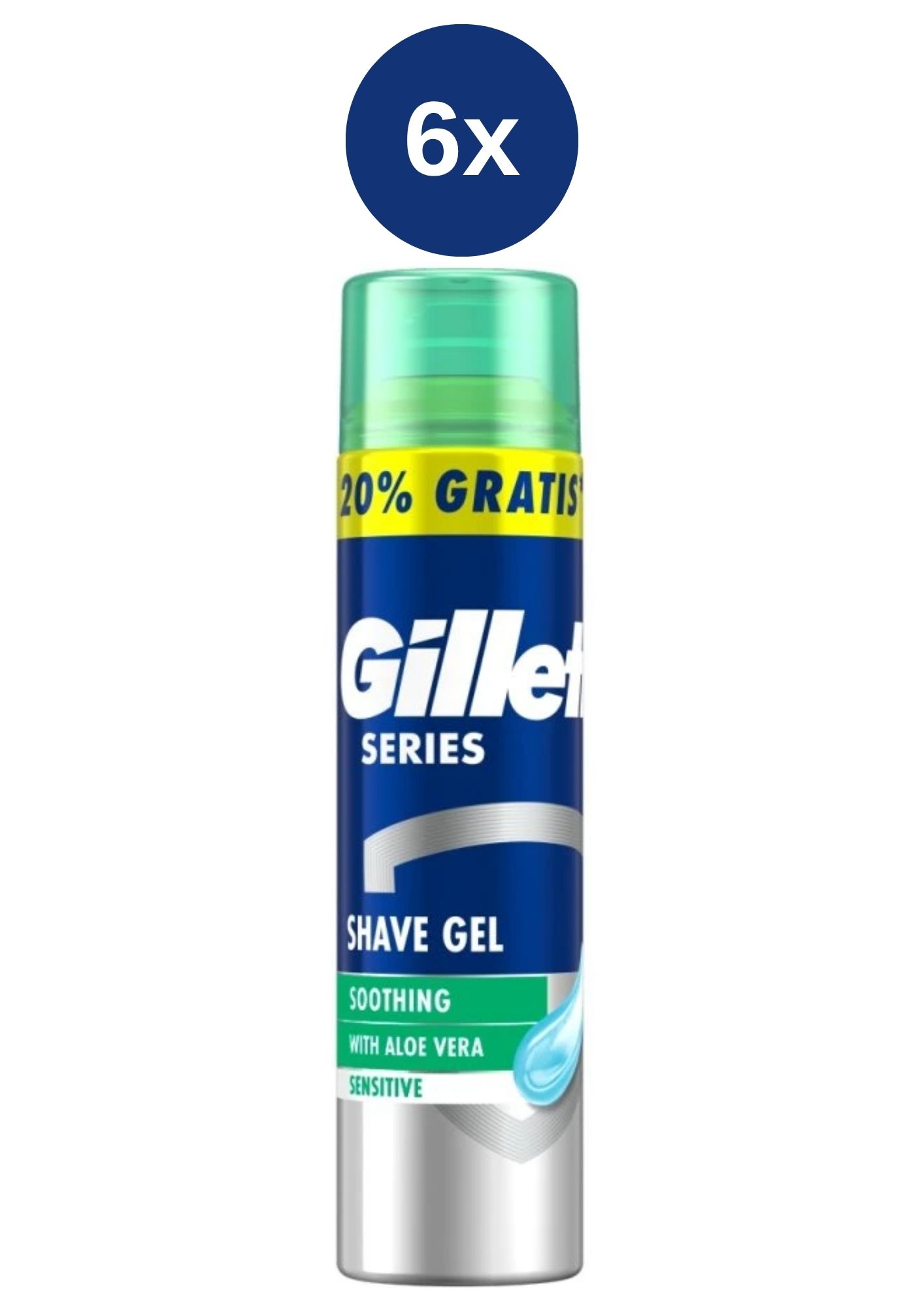 E-shop Gillette series gél 6x200+40ml Sensitive