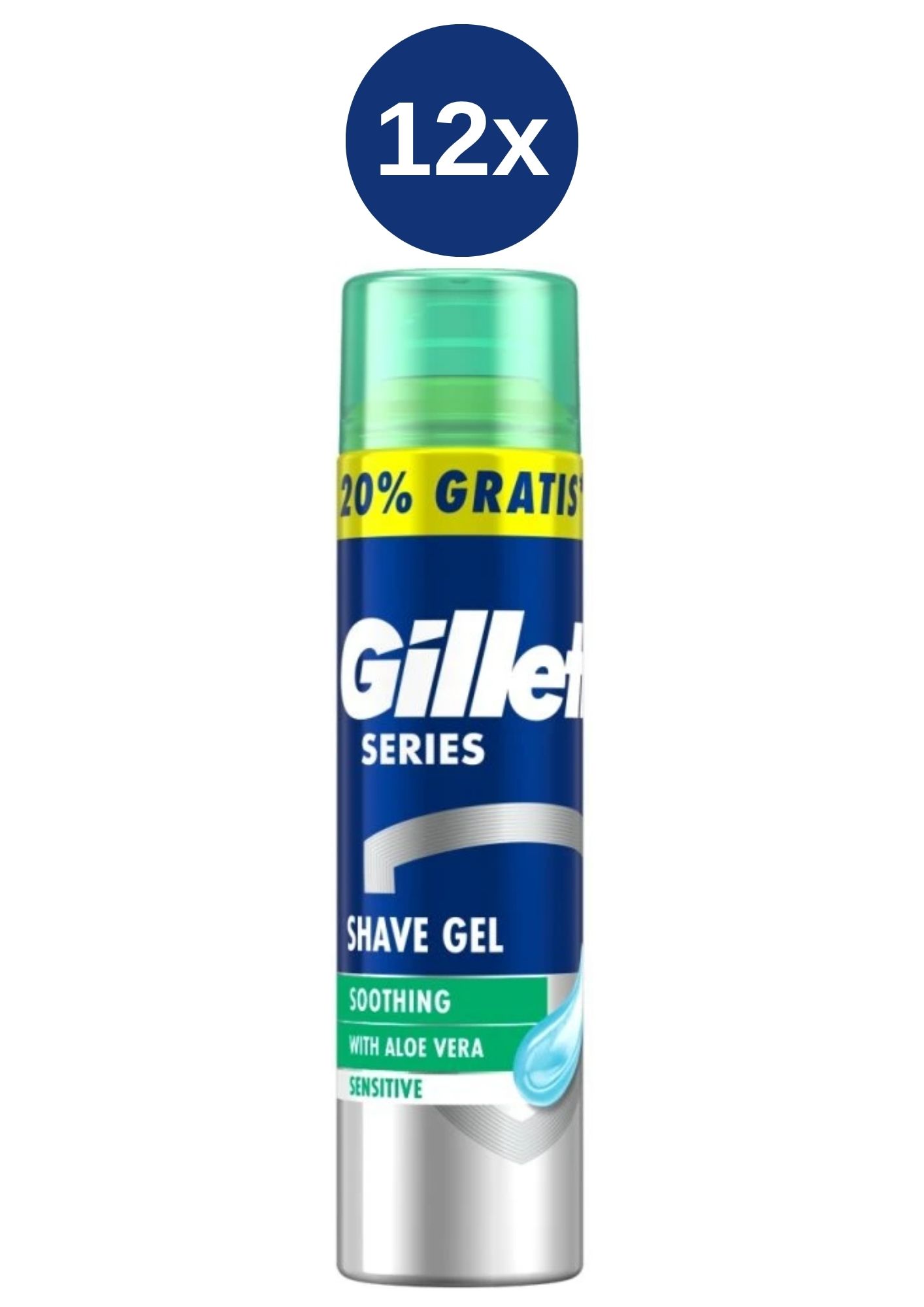 E-shop Gillette series gél 12x200+40ml Sensitive