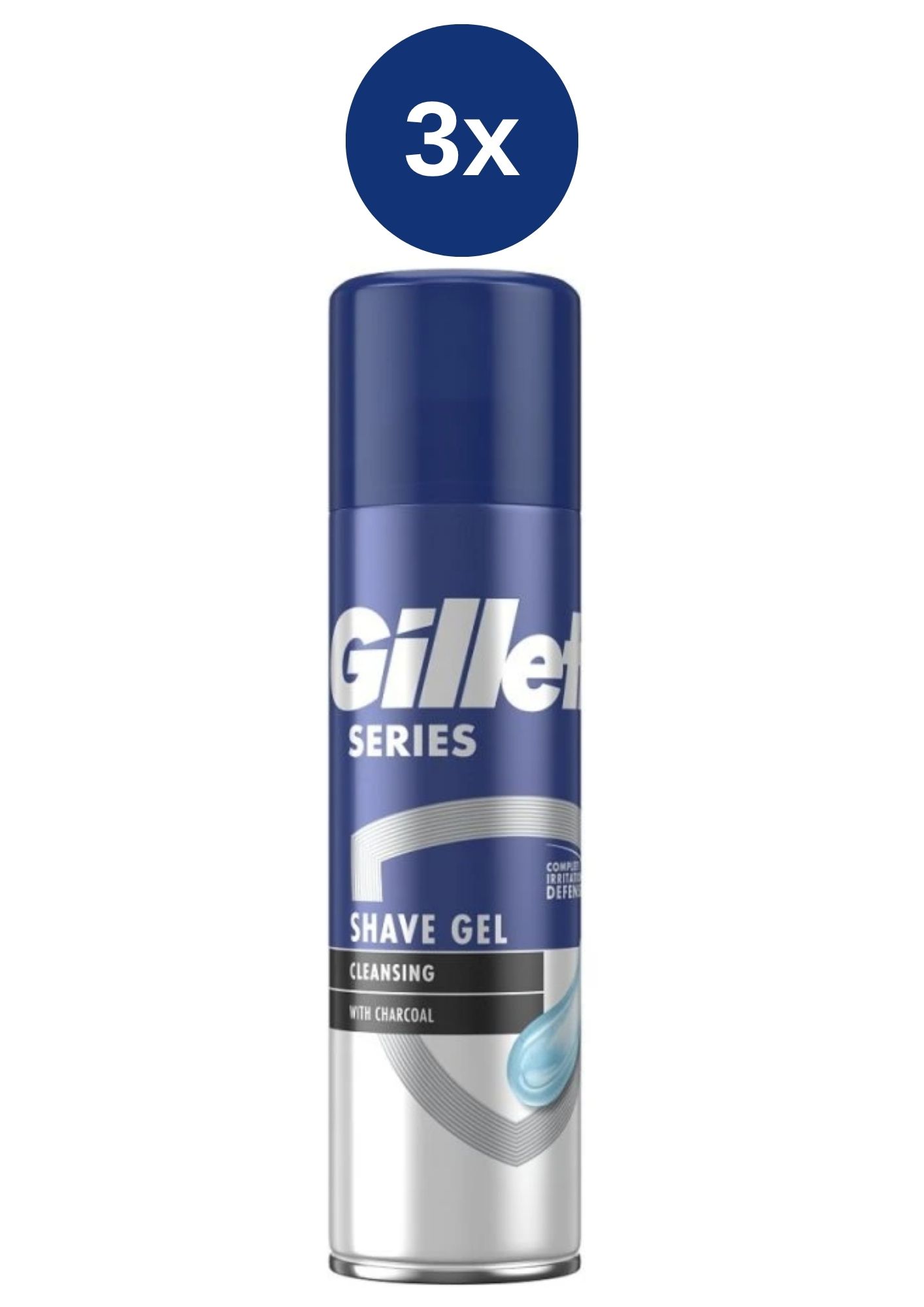 E-shop Gillette Gél 3x200ml SERIES Cleansing Charcoal Ks