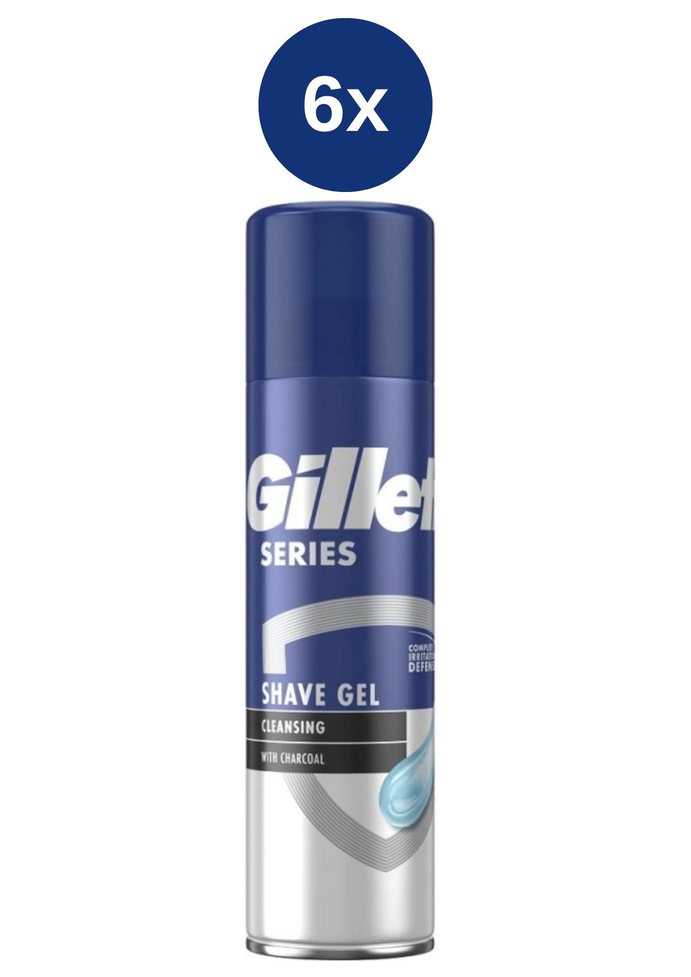 E-shop Gillette Gél 6x200ml SERIES Cleansing Charcoal Ks