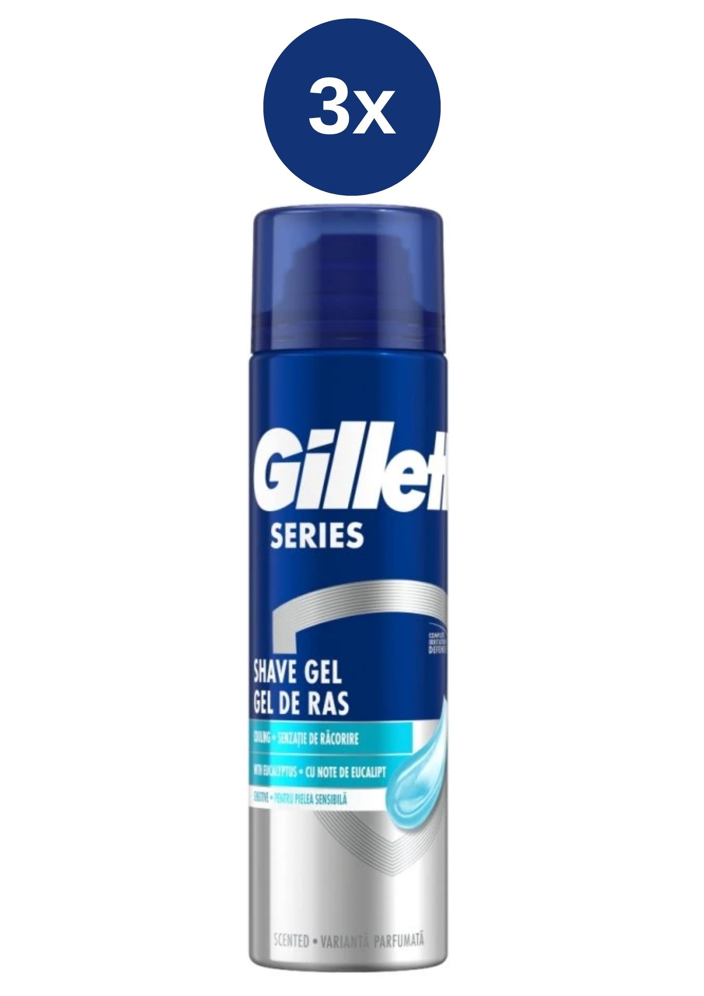 E-shop GILLETTE SERIES GÉL 3x200ML SENSITIVE COOL