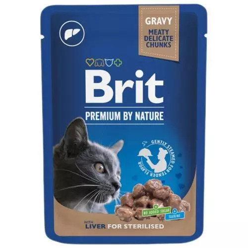 E-shop Brit Premium kapsičky liver for sterilised 100g