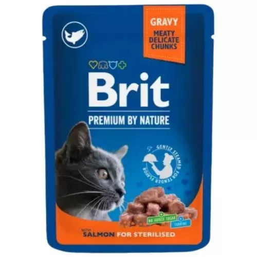 E-shop Brit Premium kapsičky salmon for sterilised 100g