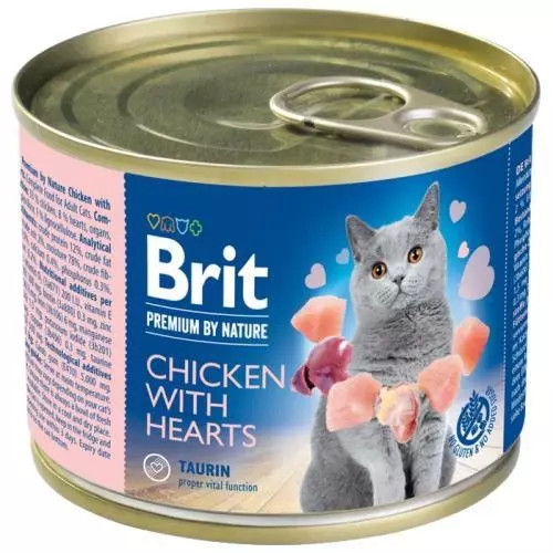 E-shop Brit Premium konzervy chicken with hearts 200g