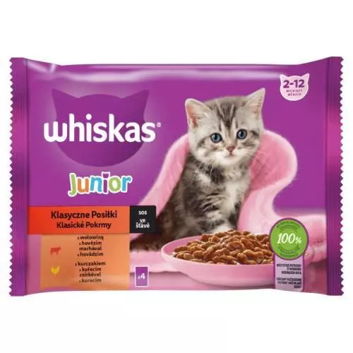 E-shop Whiskas vrecko mp junior klasický výber @4x85g