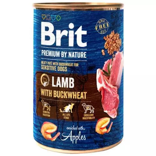 E-shop Brit Premium konzervy lamb with buckwheat 400g