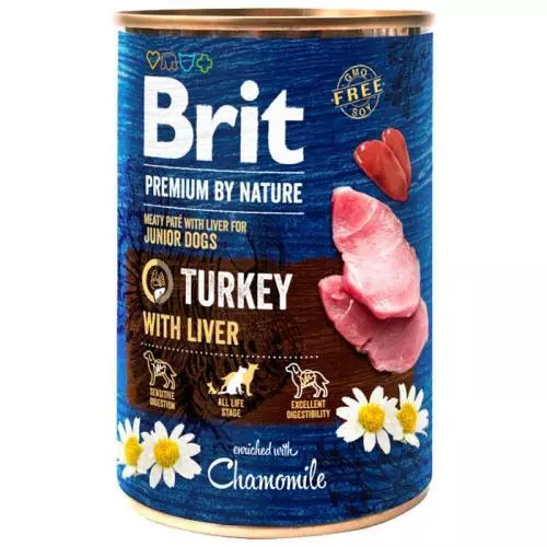 E-shop Brit Premium konzervy turkey with liver 400g