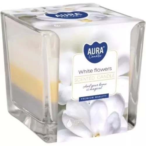 E-shop Bispol sviečka white flower 170g
