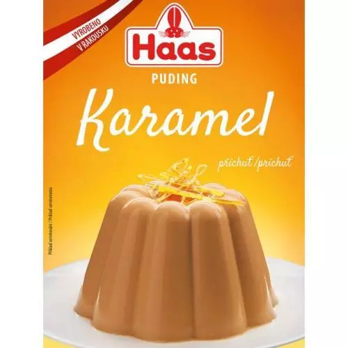 E-shop HAAS puding karamelová príchuť 37g